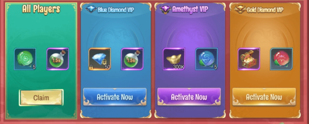 VIP First Recharge Bonus