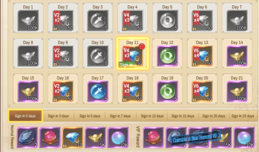 Daily Login Rewards & Sign-In Calendar
