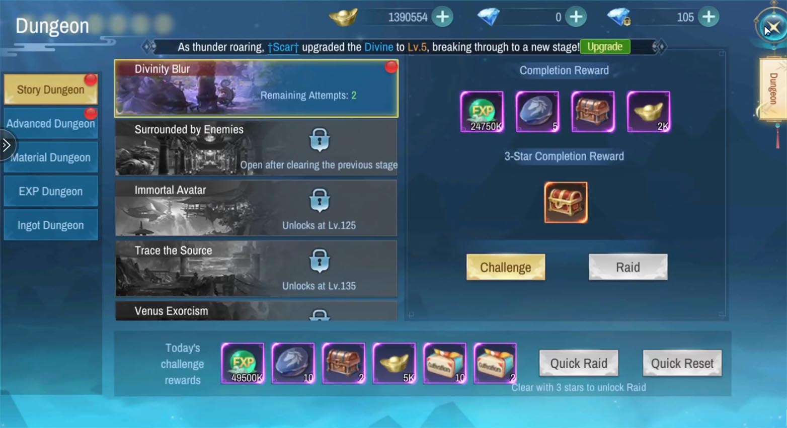 Dungeon Challenges