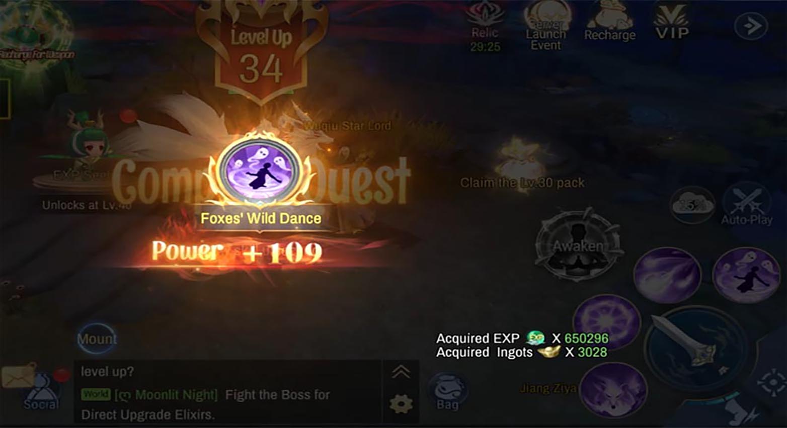 Upgrade Skills and Abilities